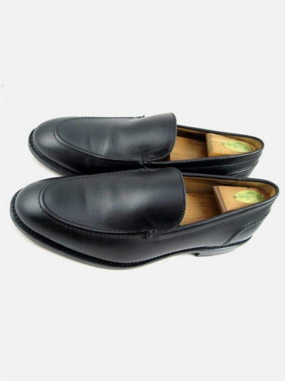 Allen Edmonds "RANDOLPH" Leather VENETIAN Penny Loafers 9.5 E BLACK